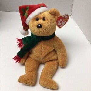 Ty Beanie Baby Retired 2003 Holiday Teddy